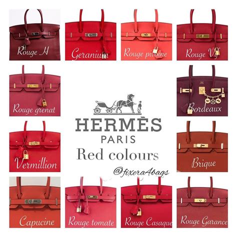 hermes 2019 bag colors|hermes luggage color chart.